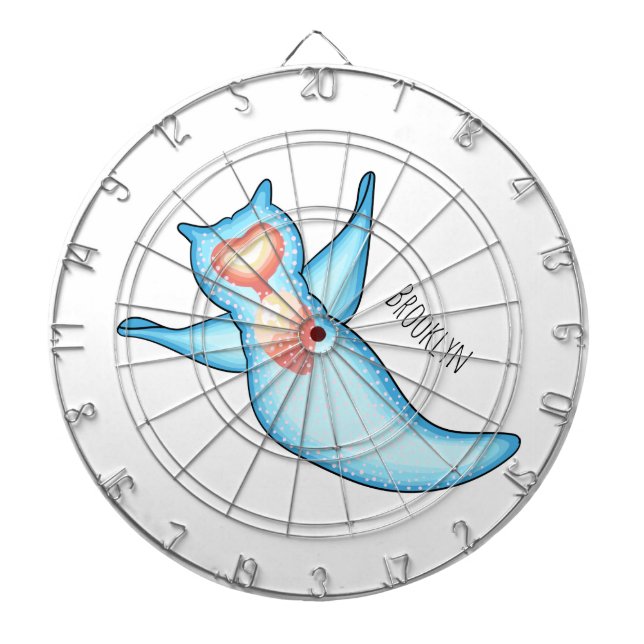 Tecknad av havsänglar darttavla (Framsidan)