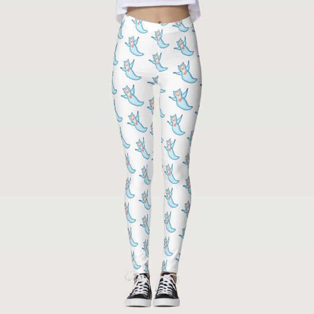 Tecknad av havsänglar leggings (Framsida)