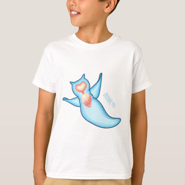 Tecknad av havsänglar t shirt (Framsida)