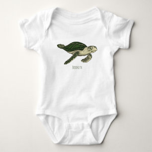 Tecknad av havssköldpadda t shirt