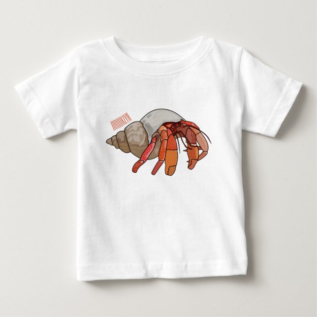 Tecknad av Hermit krab T Shirt (Framsida)
