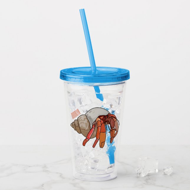 Tecknad av Hermit krab Take Away Mugg (Framsida Ice)