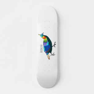 Tecknad av himalayans enfågel mini skateboard bräda 18,5 cm