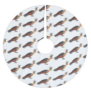 Tecknad av hoatzin-fågel julgransmatta borstad polyester