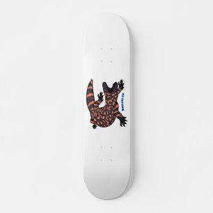 tecknad av hungrig gylasmonodödla mini skateboard bräda 18,5 cm