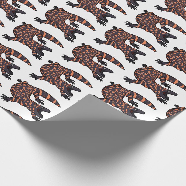 tecknad av hungrig gylasmonodödla presentpapper (Hörn)