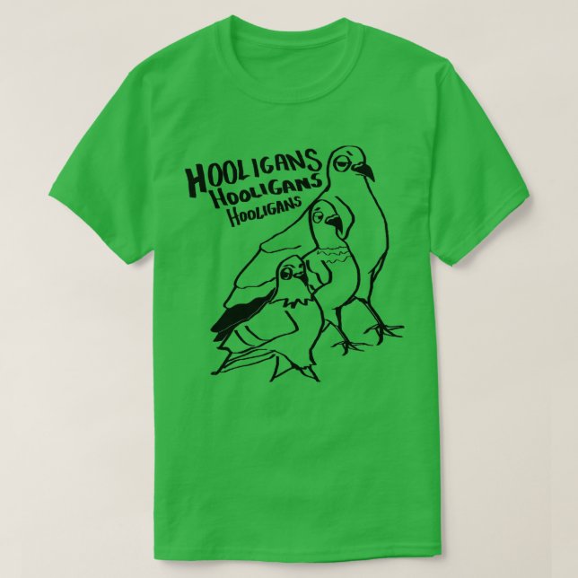 Tecknad av huoligans Pigeon T Shirt (Design framsida)