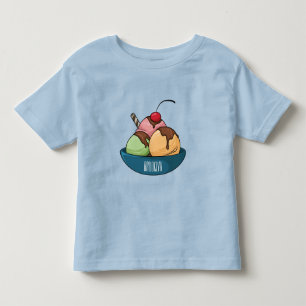 Tecknad av iskräm t shirt