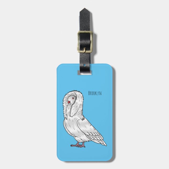 Tecknad av jakobinduva bagagebricka (Vertikal Framsida)