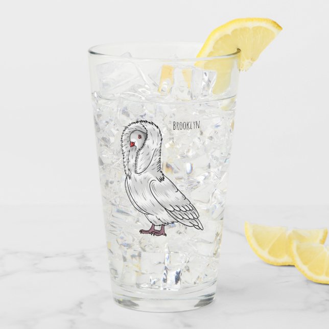 Tecknad av jakobinduva glaskopp (Bakside Is)