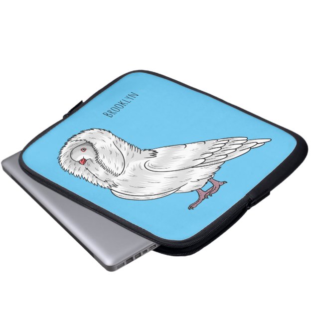 Tecknad av jakobinduva laptop fodral (Framre botten)
