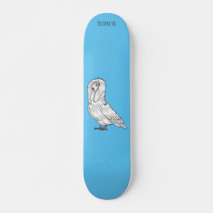 Tecknad av jakobinduva mini skateboard bräda 18,5 cm