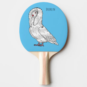 Tecknad av jakobinduva pingisracket