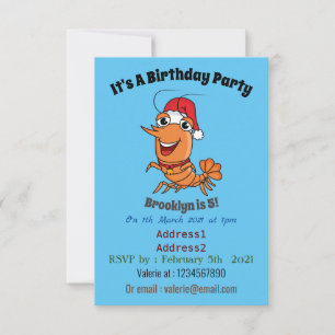 Tecknad av jakträka i Cute lycklig Inbjudningar