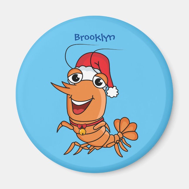 Tecknad av jakträka i Cute lycklig Magnet (Framsidan)