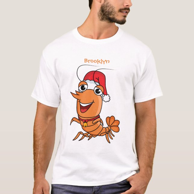 Tecknad av jakträka i Cute lycklig T Shirt (Framsida)