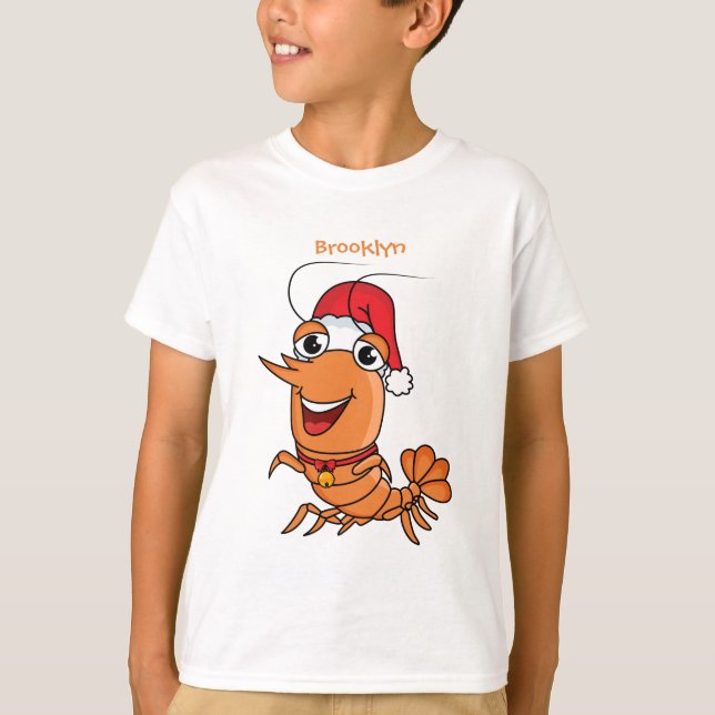 Tecknad av jakträka i Cute lycklig T Shirt (Framsida)