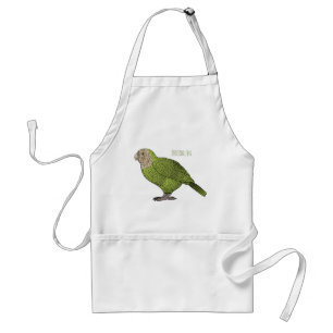 Tecknad av Kakapo-fågel Förkläde