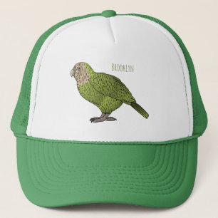 Tecknad av Kakapo-fågel Keps
