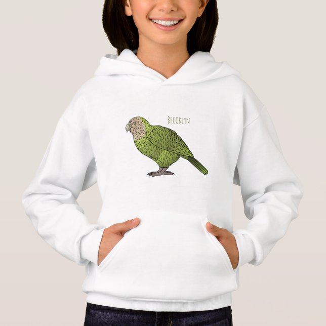 Tecknad av Kakapo-fågel T Shirt (Framsida)