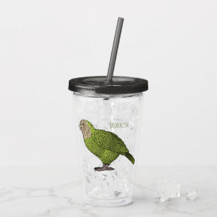 Tecknad av Kakapo-fågel Take Away Mugg
