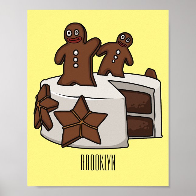 Tecknad av kakor poster (Framsidan)