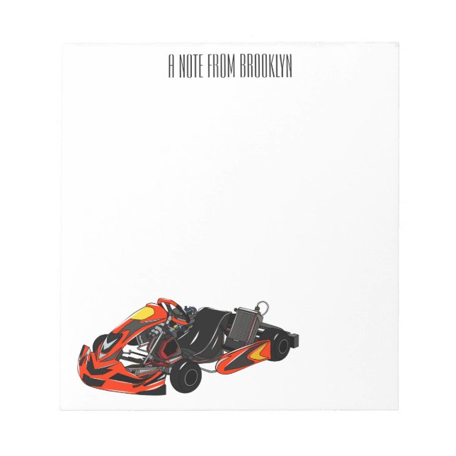 Tecknad av Kart-tävla Anteckningsblock (Framsida)