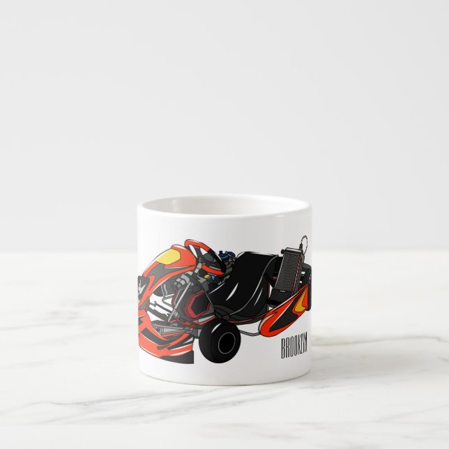 Tecknad av Kart-tävla Espressomugg (Framsidan)