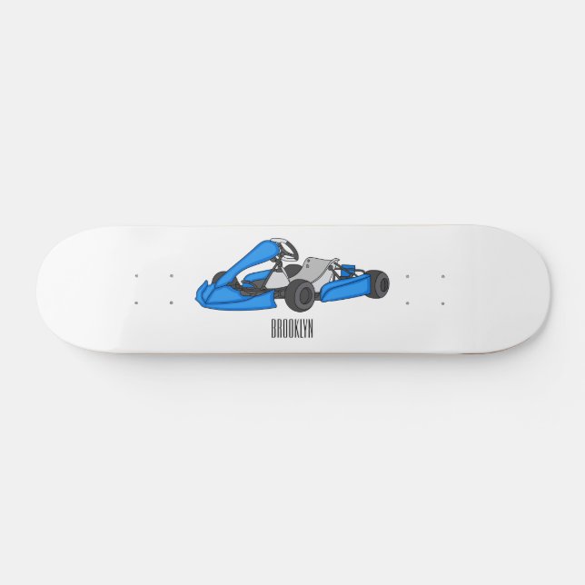 Tecknad av Kart-tävla Mini Skateboard Bräda 18,5 Cm (Horz)