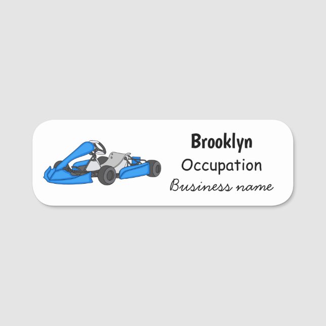 Tecknad av Kart-tävla Namnbricka (Framsida)