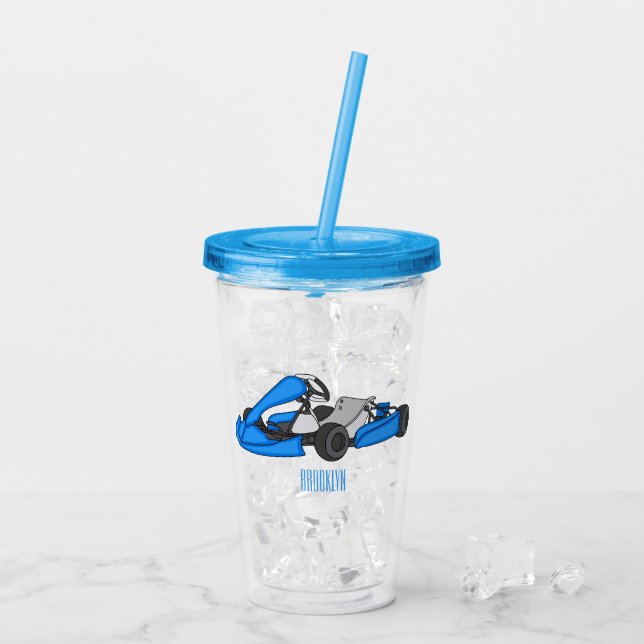 Tecknad av Kart-tävla Take Away Mugg (Baksida Ice)