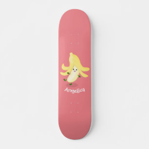 Tecknad av kawaii-bananer mini skateboard bräda 18,5 cm
