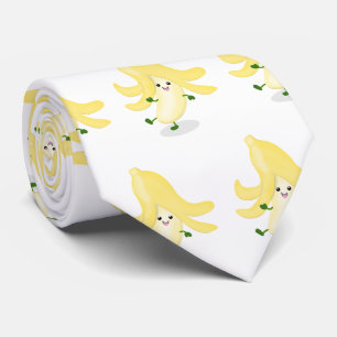 Tecknad av kawaii-bananer slips