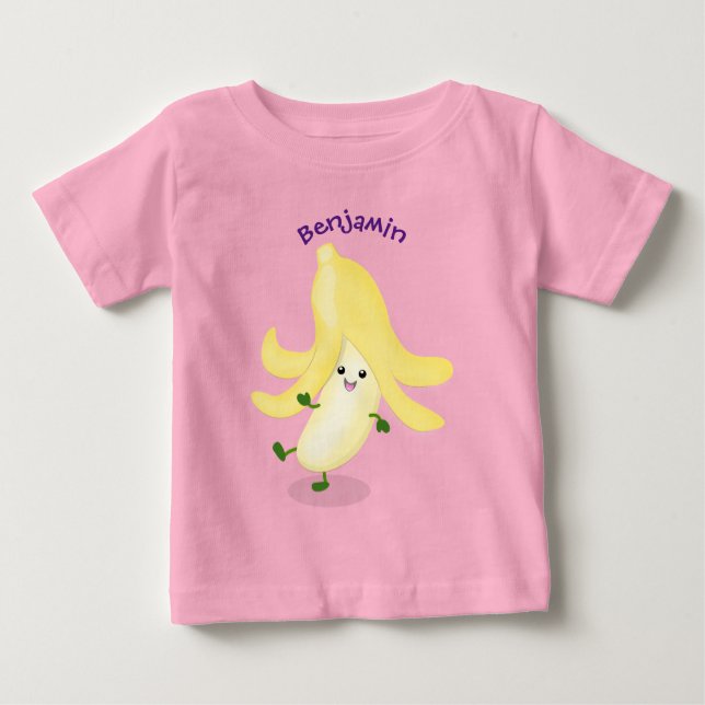 Tecknad av kawaii-bananer t shirt (Framsida)
