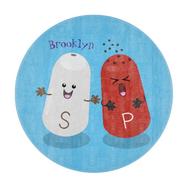 Tecknad av kawaii-salt och pepparskakare (Framsidan)