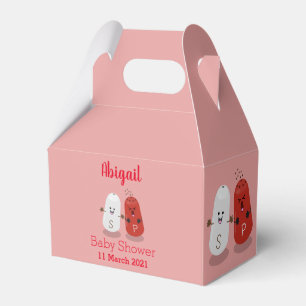 Tecknad av kawaii-salt och pepparskakare presentaskar