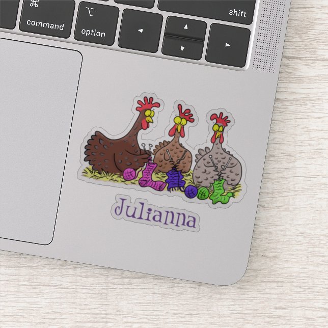 Tecknad av knattkycklingar klistermärken (Detalj)