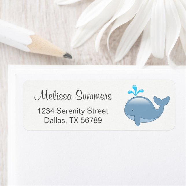 Tecknad av Knubbig Returadress Etikett (Insitu)