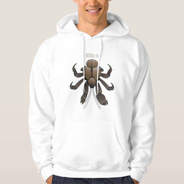 Tecknad av kokokoskrabba hoodie (Framsida)