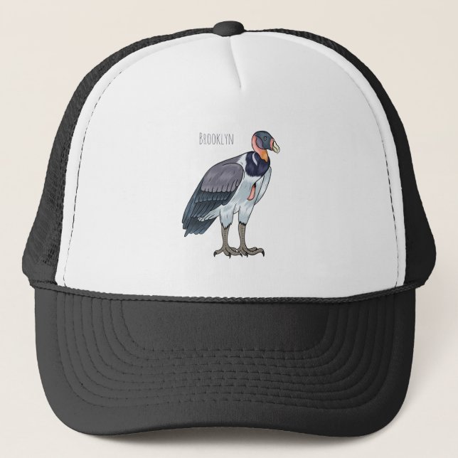tecknad av kung vulture-fågel keps (Framsida)