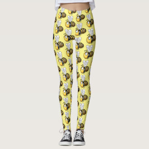 Tecknad av kutym lycklig-bin leggings