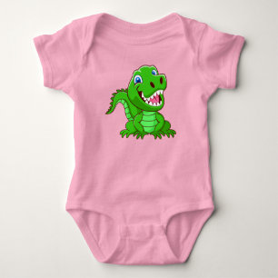 Tecknad av leende krokodil t shirt