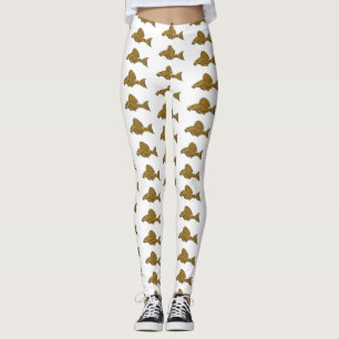 Tecknad av leksaksfisk leggings