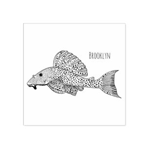 Tecknad av leksaksfisk stämpel