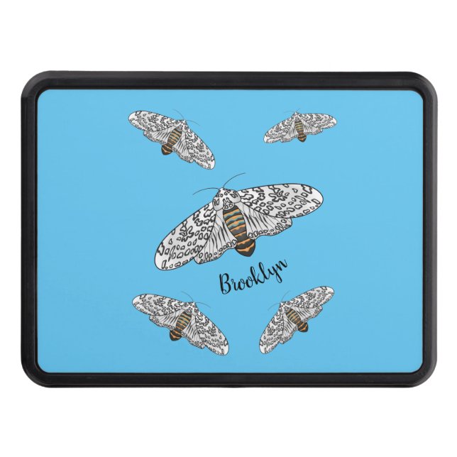 Tecknad av leopard dragkroksskydd (Framsidan)