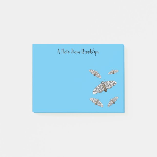 Tecknad av leopard post-it block (Framsida)