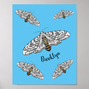 Tecknad av leopard poster