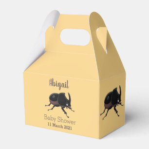 Tecknad av ljus av rhinoceros-skalbaggar presentaskar