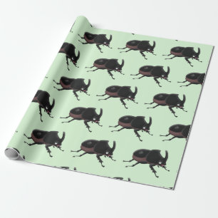 Tecknad av ljus av rhinoceros-skalbaggar presentpapper