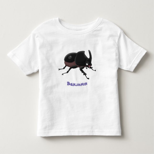Tecknad av ljus av rhinoceros-skalbaggar t shirt (Framsida)